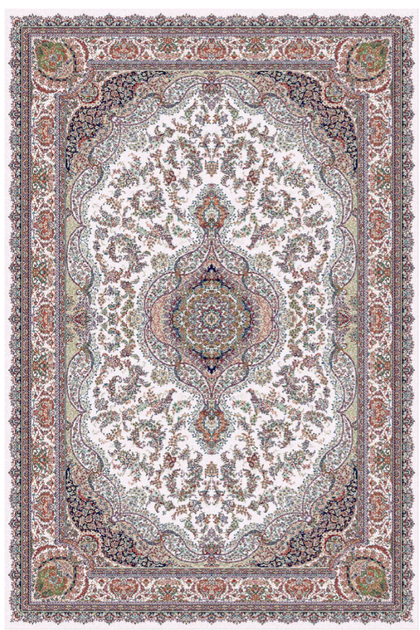 Area Rug Abrashim Cream 5' x 8'