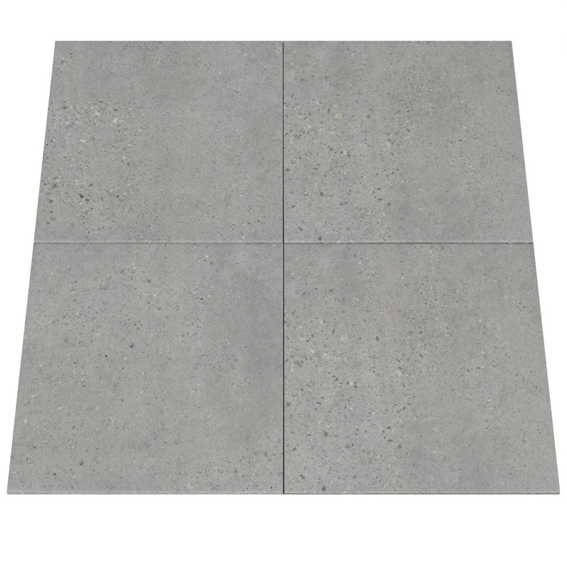 Gray tiles on a white background with a lightbeans logo. Cassio Grigio 13" x 13" Ceratec tile