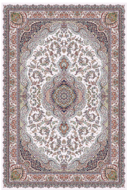 Area Rug Abrashim Cream 5' x 8'