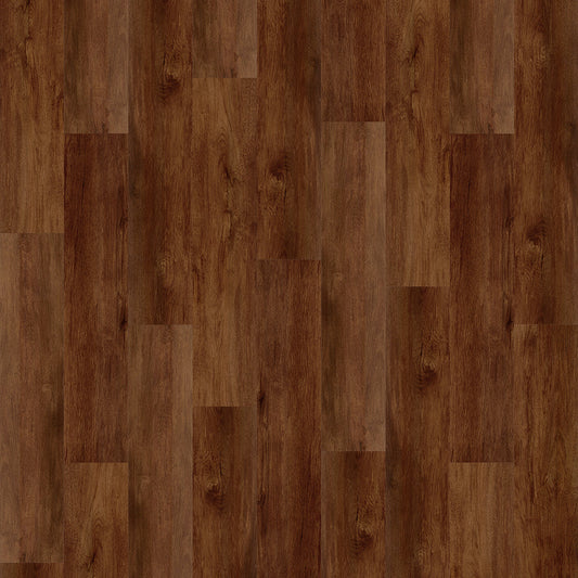 Close-up of a wooden floor with a brown finish